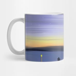 Starry sunset over Alvor Mug